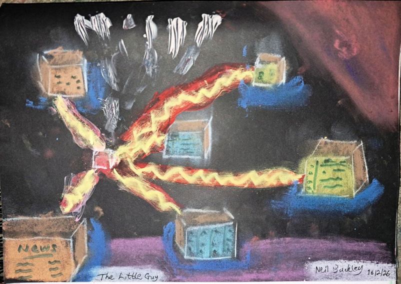 Abstract painting: The Little Guy